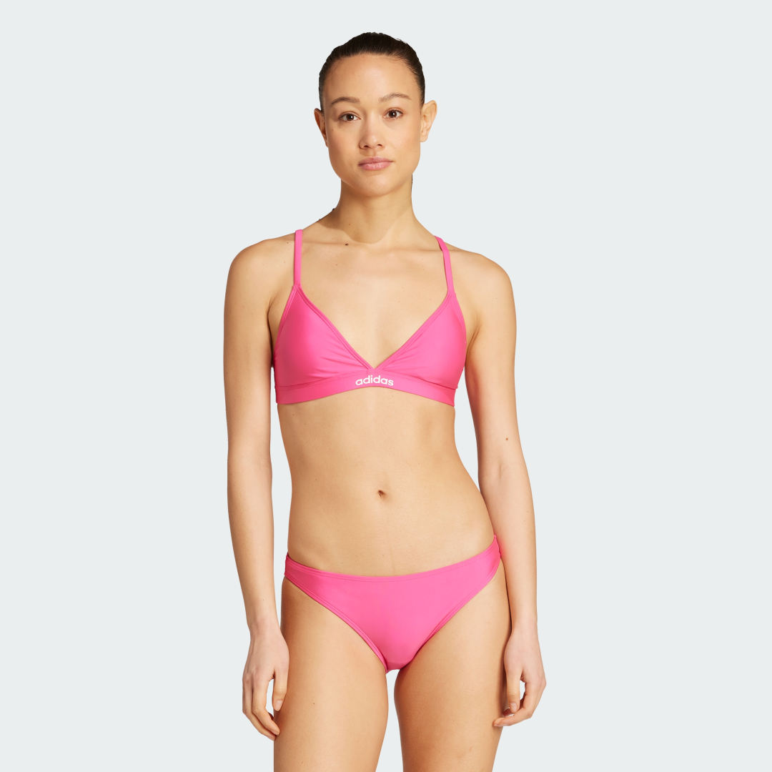 Kopalke adidas Performance Adjustable Triangle Bikini Top and Bottoms Roza | JX3675, 0