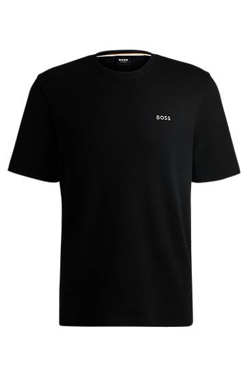 Majica BOSS BOSS Pyjama T-Shirt with Embroidered Logo Črna | 50535891