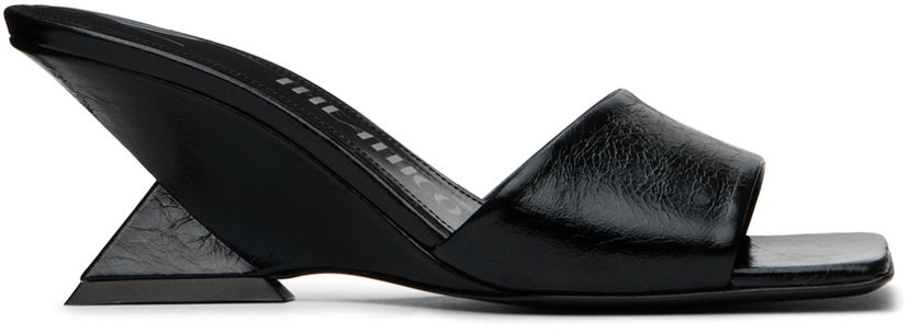 Modni dodatki The Attico Attico Cheope Wedge Mules Črna | 248WS605 L070