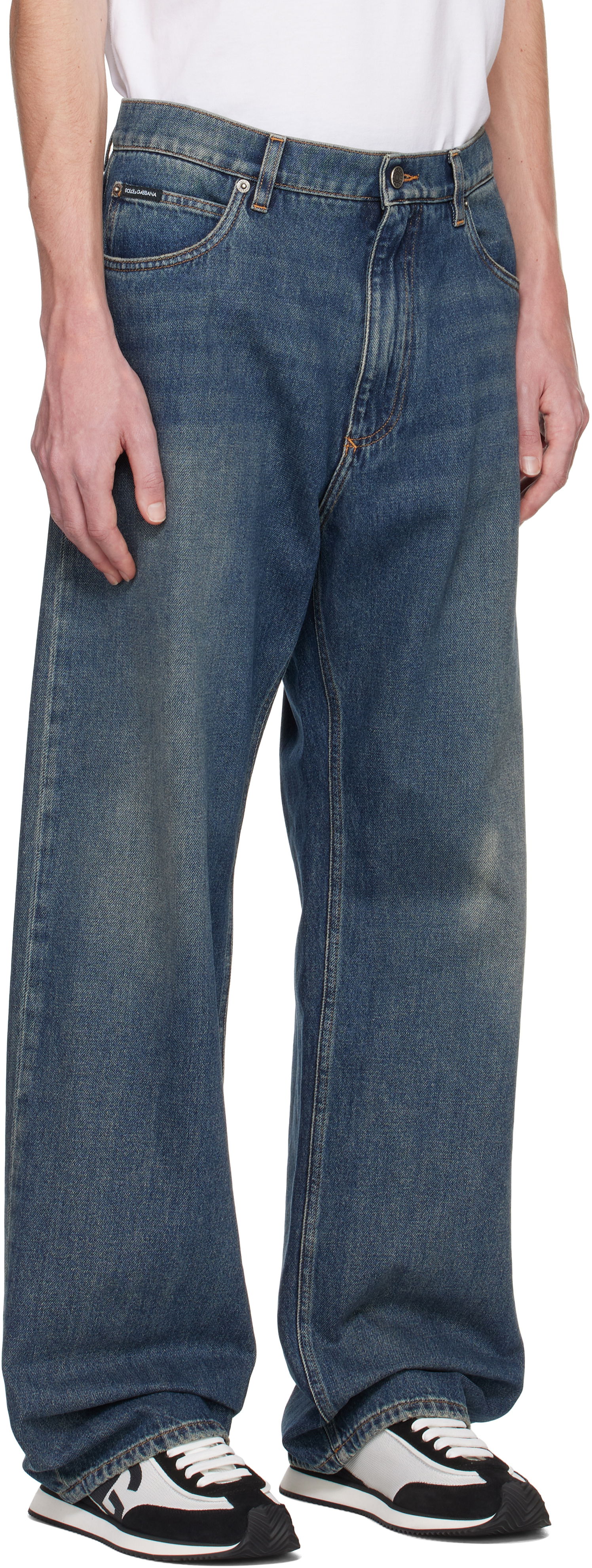 Kavbojke Dolce & Gabbana Dolce&Gabbana Over Jeans Modra | GWVNXDG8KY5, 1