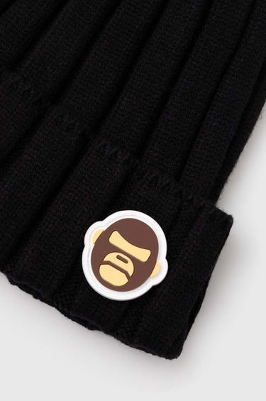 Beanie AAPE by A Bathing Ape AAPE Basic "Aldo" Badge Beanie Črna | AHT5245, 1