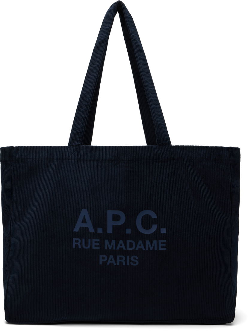 Tote bag A.P.C. A.P.C. Diane 'Rue Madame' Shopping Tote Mornarica | COHBB-M61938