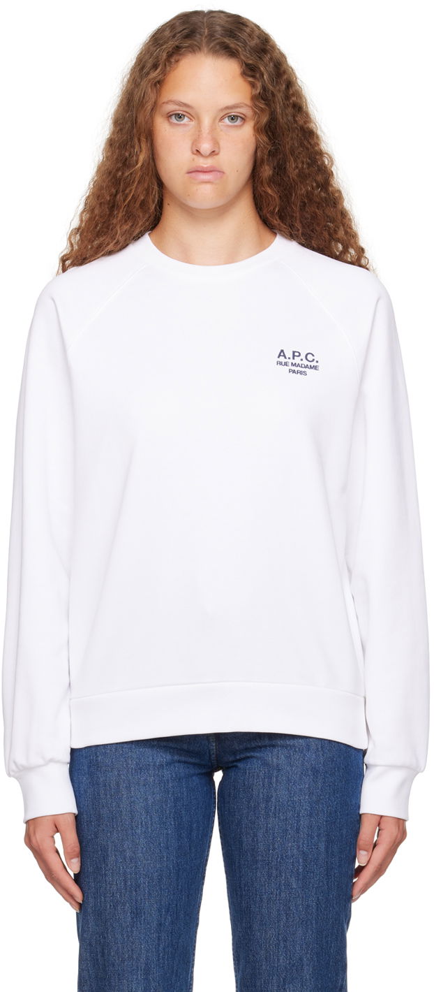 Pulover A.P.C. Sonia Sweatshirt Bela | COEZD-F27824