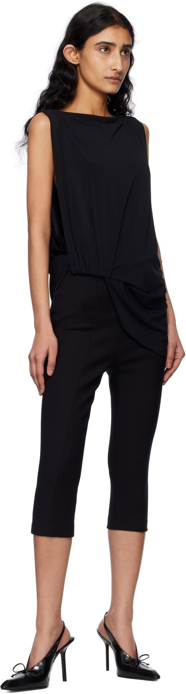 Majica brez rokavov Jacquemus Jacquemus La Croisière 'The Peplo' Draped Top Črna | 25E251TO122-2381, 3