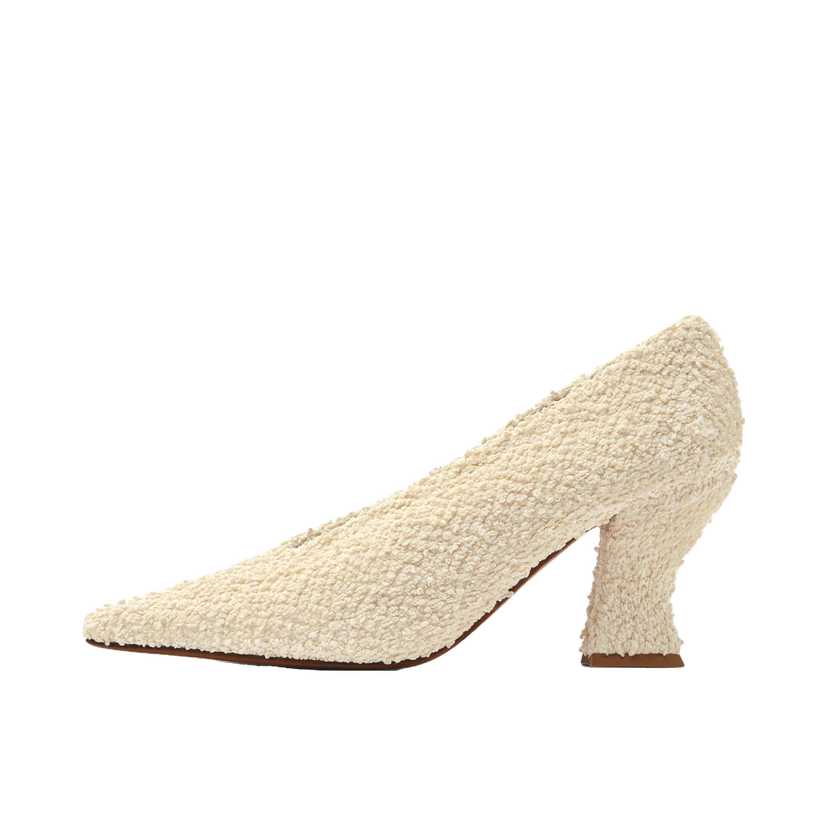 Superge in čevlji Bottega Veneta Bouclé Almond Pumps Bela | 651339V0CO09206