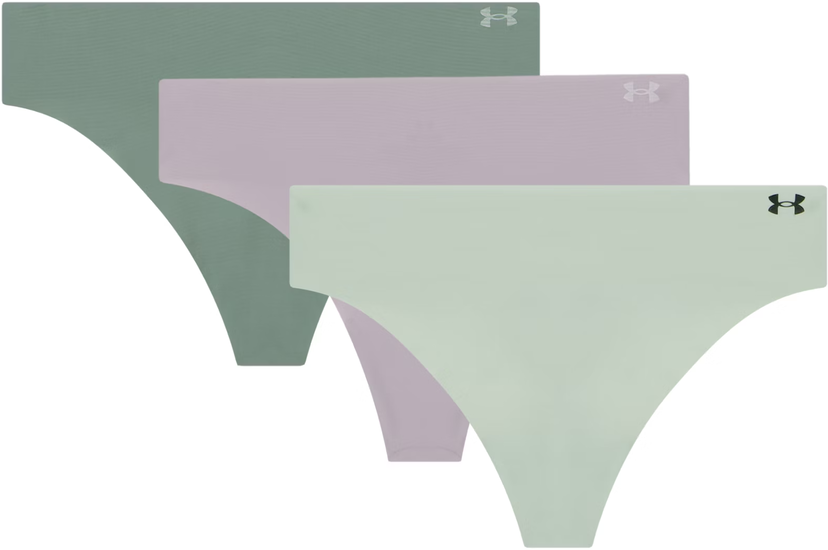 Spodnjice Under Armour Under Armour Pure Stretch 3-Pack Thong Underwear Zelena | 1383893-009