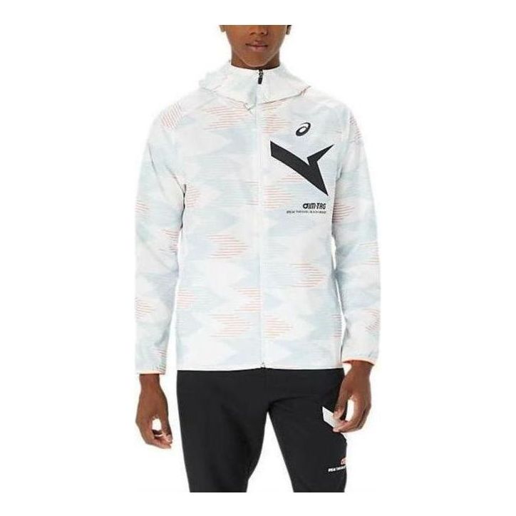 Vetrovka Asics Stretch Graphic Hoodie Bela | 2031E532-100, 0