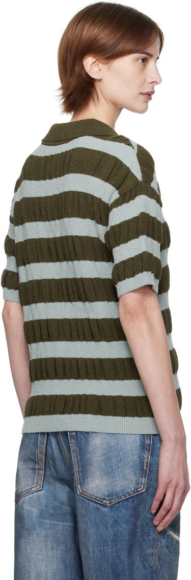 Polo majica Andersson Bell Andersson Bell Bubble Stripe Polo Zelena | atb1246m, 2