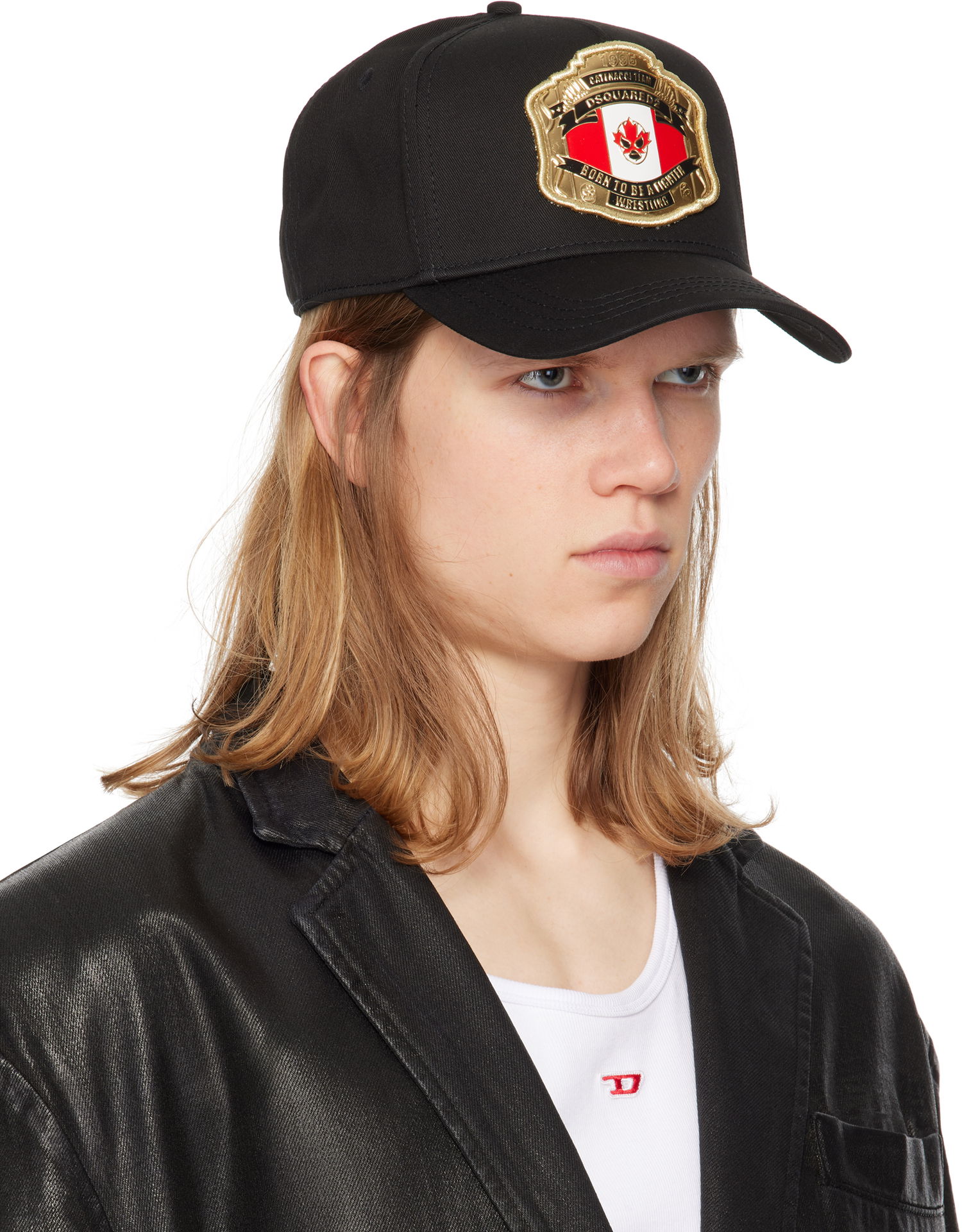 Kapa DSQUARED2 Dsquared2 Boxeur Patch Baseball Cap Črna | BCM0903-05C00001-2124, 1