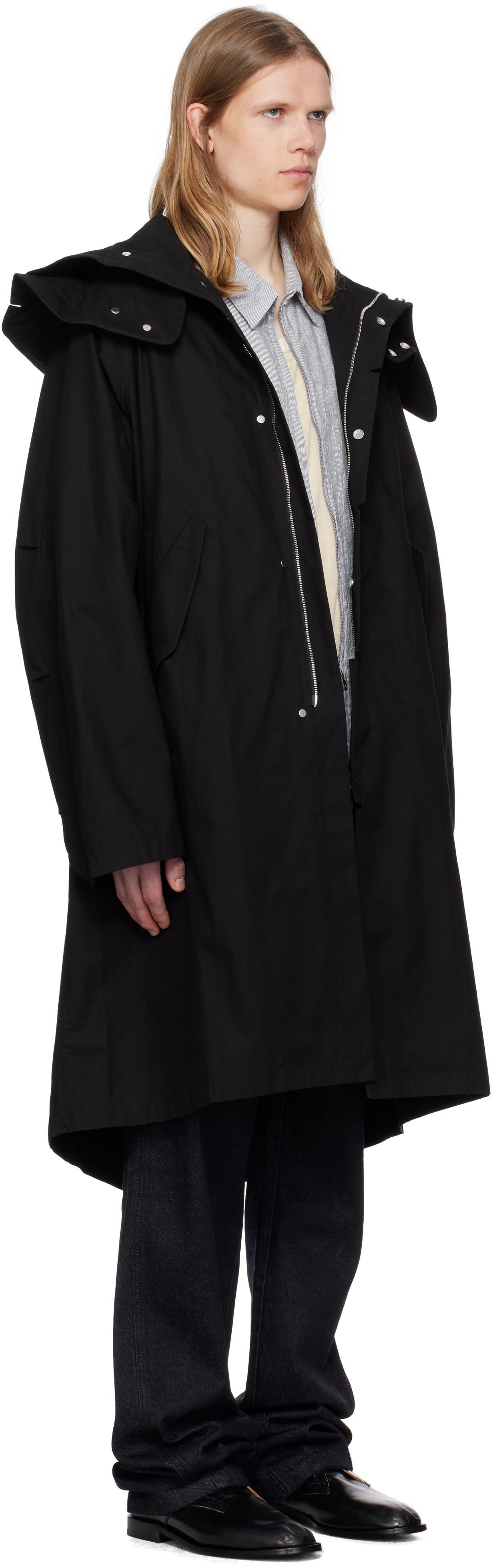 Parka Post Archive Faction (PAF) PAF 8.0 Center Rain Coat Črna | 8.0 OPC-B, 1