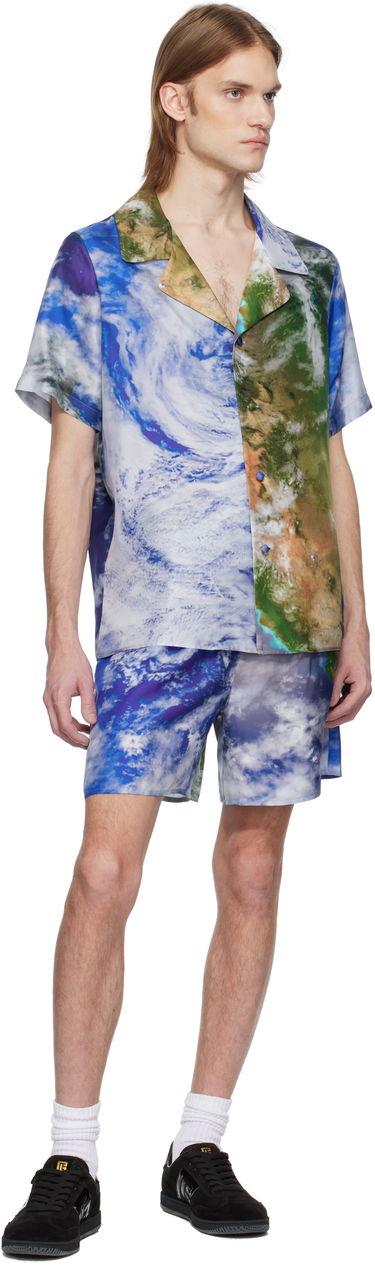 Kratke hlače Balmain Balmain Earth Print Shorts Večbarvna | EH0PA145SE89, 3