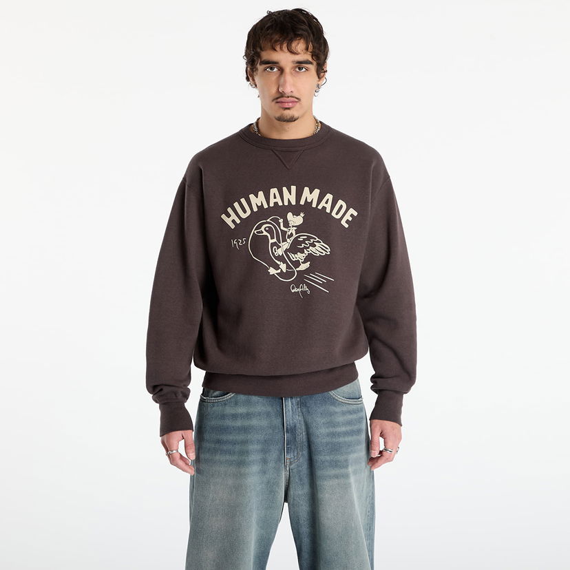 Pulover Human Made Tsuriami Graphic Sweatshirt Rjava | HM30CS029CH