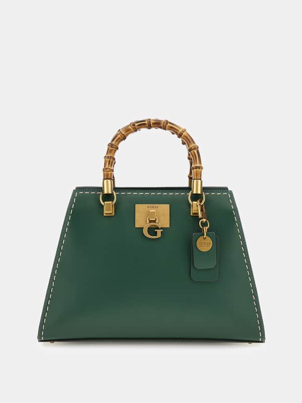 Torbica GUESS Stephi Bamboo-Handle Zelena | HWVB7875080, 0