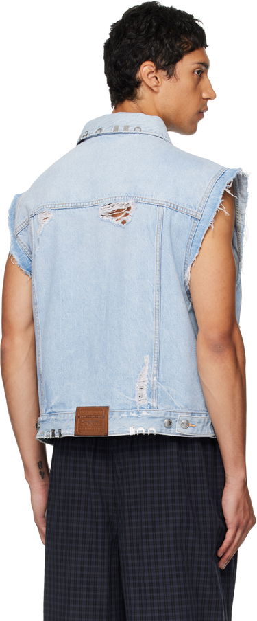 Telovnik Alexander Wang Alexander Wang Distressed Oversized Hardware Denim Vest Modra | UDC3252816, 2