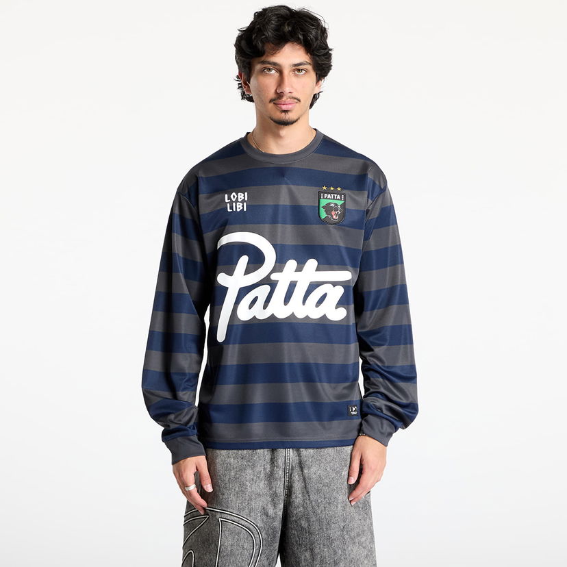 Dres Patta Patta Striped Longsleeve Football Jersey Mornarica | POC-SS25-1050-298-0005-180