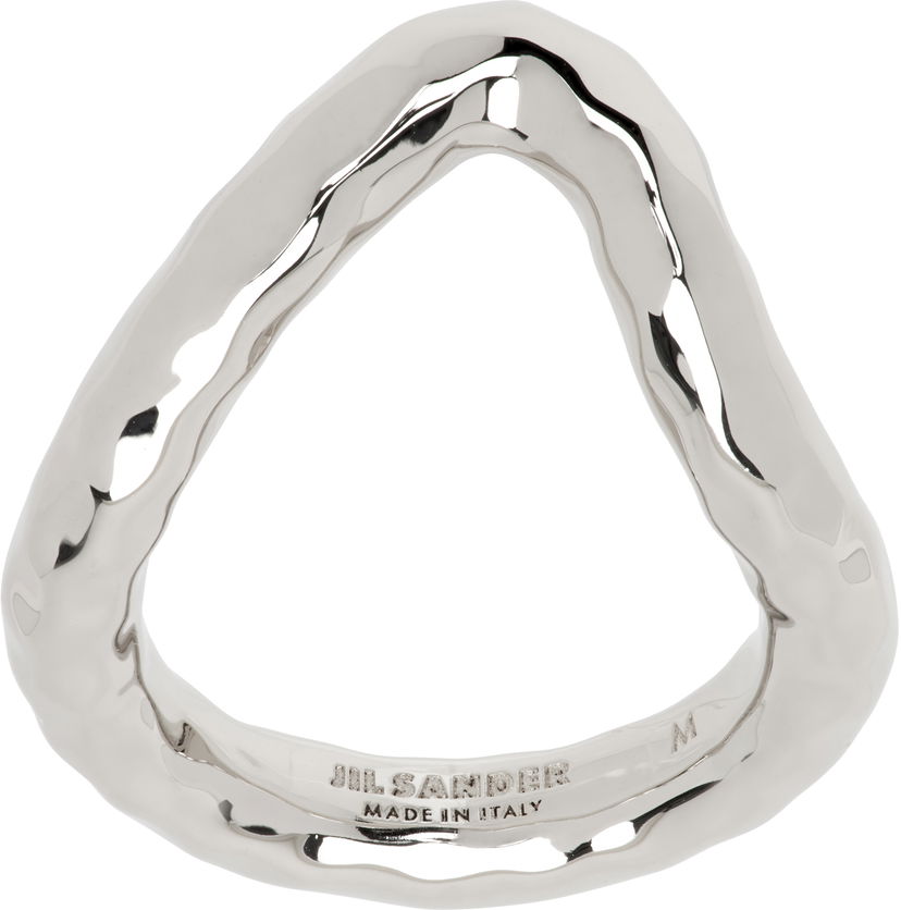Prstan Jil Sander Jil Sander Hammered Ring Kovinski | J11UQ0073_P6959