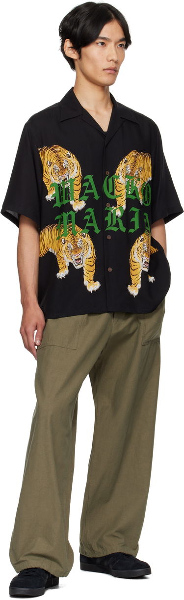 Srajce WACKO MARIA WACKO MARIA Tim Lehi Tiger Print Shirt Črna | 25SS-WMS-HI07, 3