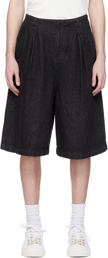 Kratke hlače ADER ERROR ADER error Pleated Denim Shorts Črna | BO01SSJE0201BK, 0