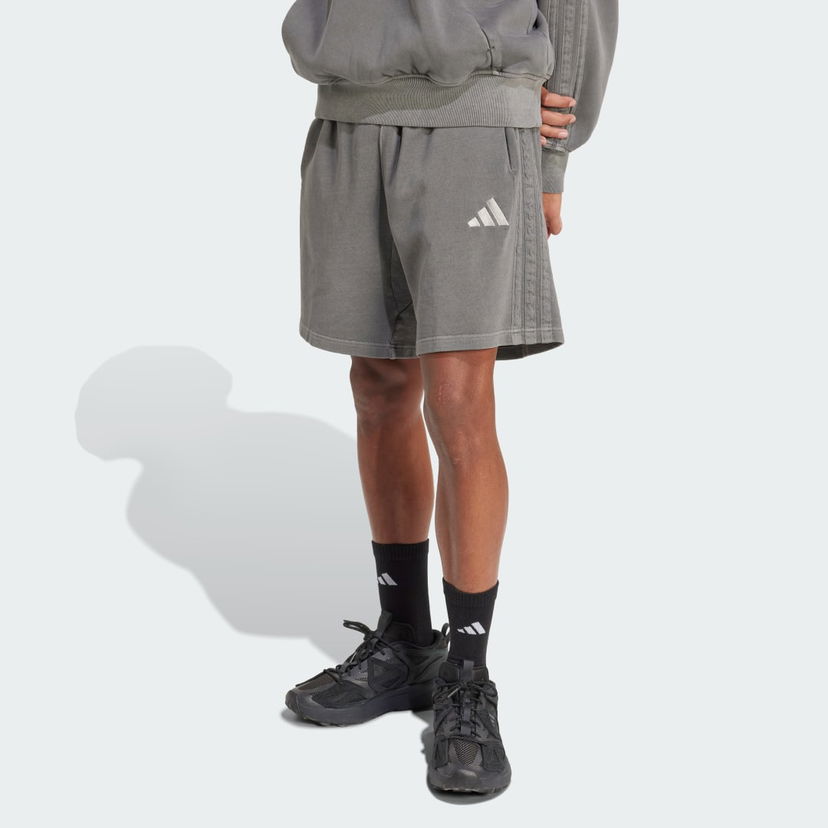 Kratke hlače adidas Performance ALL SZN Washed French Terry Shorts Siva | JN0607