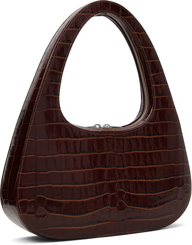 Torbica Coperni Coperni Croco Embossed Large Swipe Baguette Bag Rjava | COPBA85F6032, 2