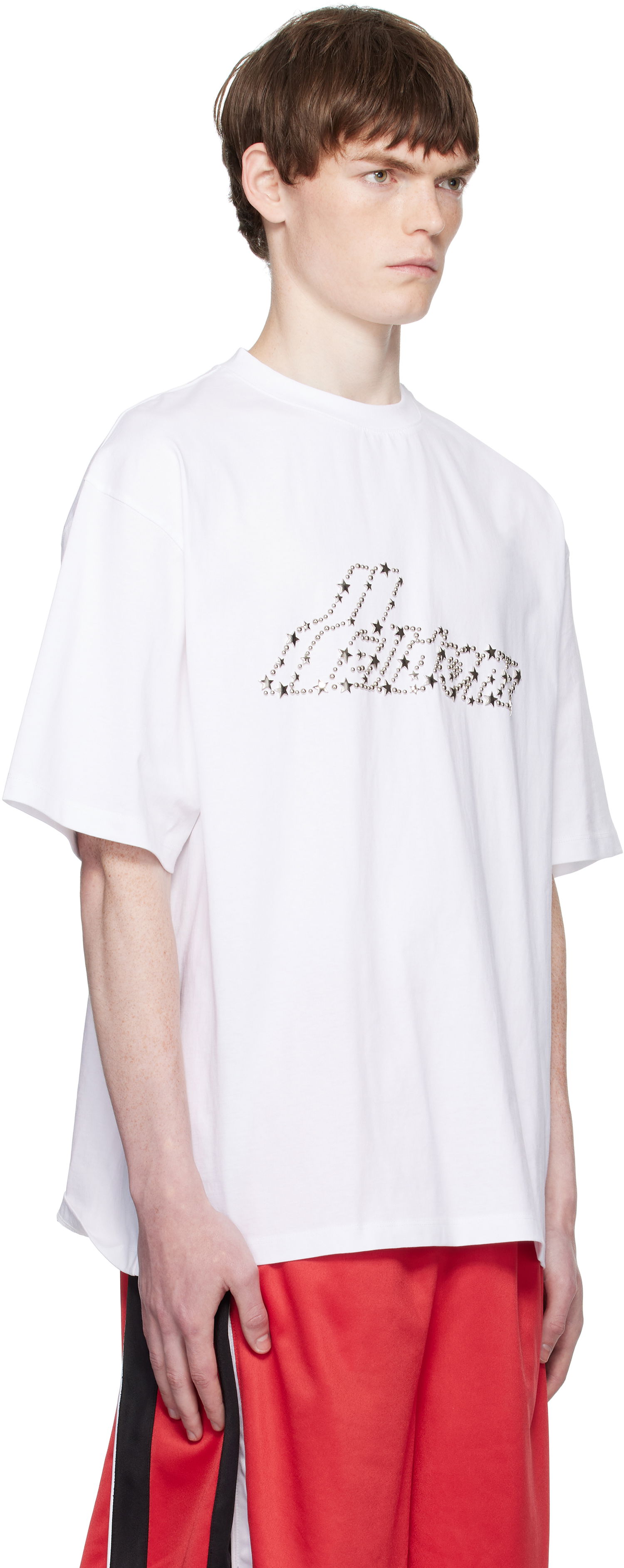 Majica We11done We11done Pearly Logo T-Shirt Bela | WD-TT2-25-735-U-WH, 1