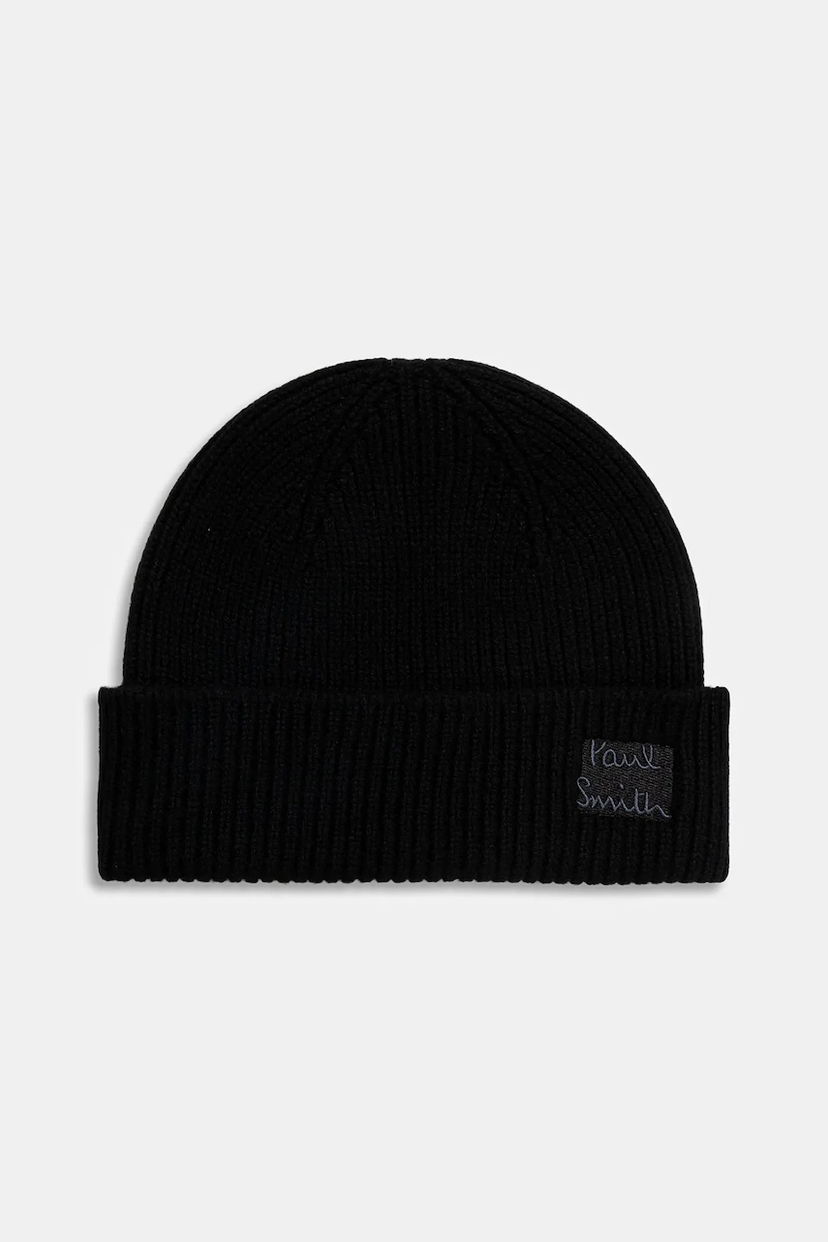 Beanie Paul Smith Paul Smith Wool Fisherman Beanie Črna | M1A.383MK.T719