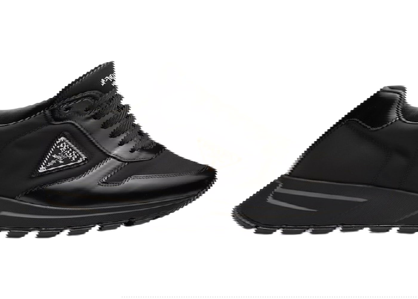 Superge in čevlji Prada PRAX 01 Sneakers Re-Nylon Brushed Leather Black Black Črna | 2EE369_3LF5_F0632_F_G000, 0