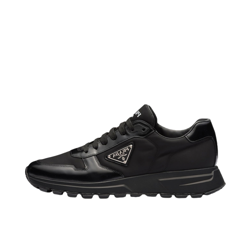 Superge in čevlji Prada PRAX 01 Sneakers Re-Nylon Brushed Leather Black Black Črna | 2EE369_3LF5_F0632_F_G000