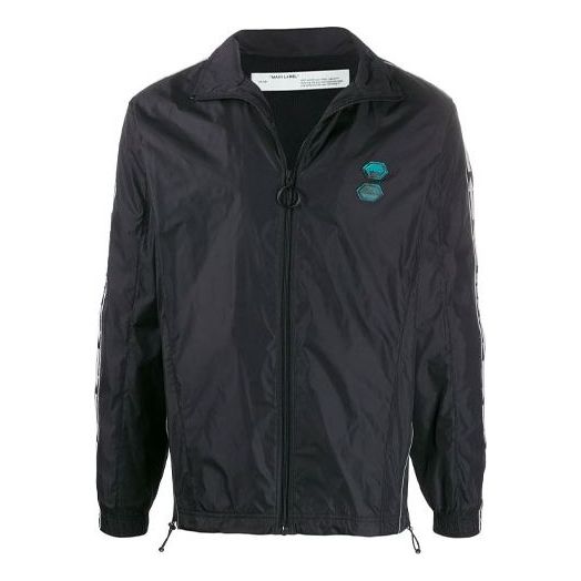 Vetrovka Off-White Off-White Logo Thin and Light Track Jacket Črna | OMBD010R20G450011000