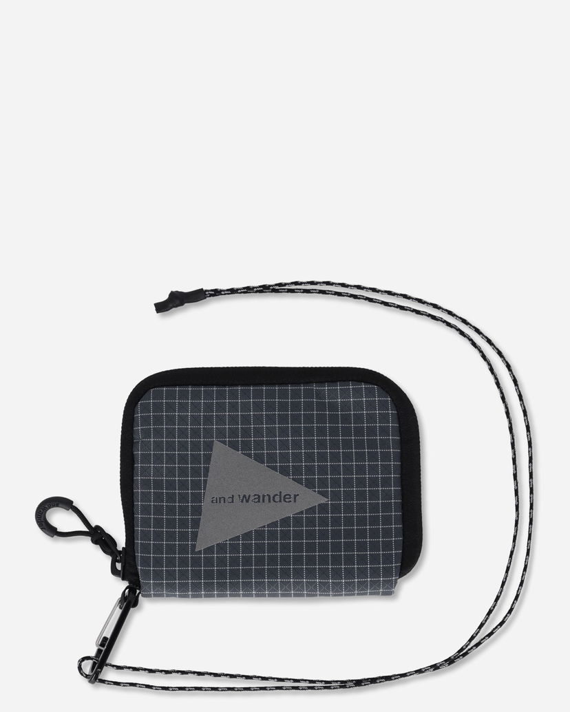 Denarnica and wander Ocean Ripstop Zipper Wallet with Lanyard Siva | 5745977119 020