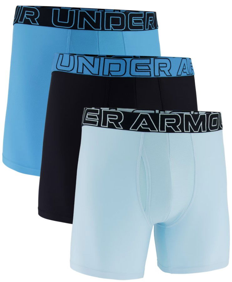Boksarice Under Armour Under Armour Performance Tech 6in Boxer Briefs - 3 Pack Črna | 1383878-494