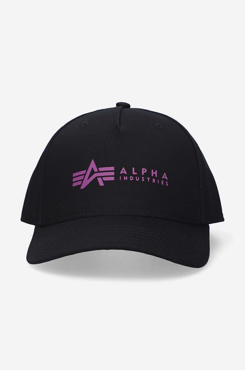 Kapa Alpha Industries Baseball Cap With Print Črna | 126912.682, 1