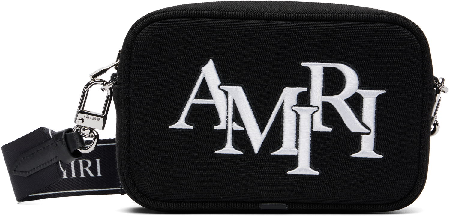 Torba za čez ramo AMIRI AMIRI Staggered Camera Bag Črna | AMBGCM1020, 0
