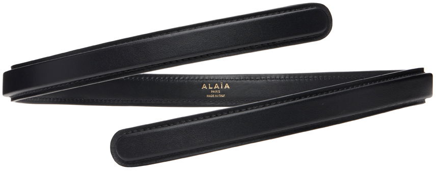 Pasovi Alaïa ALAÏA Flex Thin Twist Belt Črna | AA1C113FCA314, 0