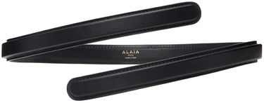 Pasovi Alaïa ALAÏA Flex Thin Twist Belt Črna | AA1C113FCA314, 0