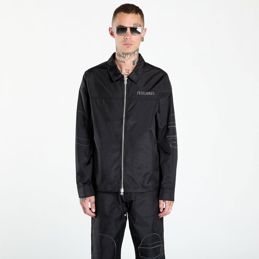 Jakna Pleasures PLEASURES Daft Club Helmets Nylon Work Jacket Črna | P25DP008-BLACK