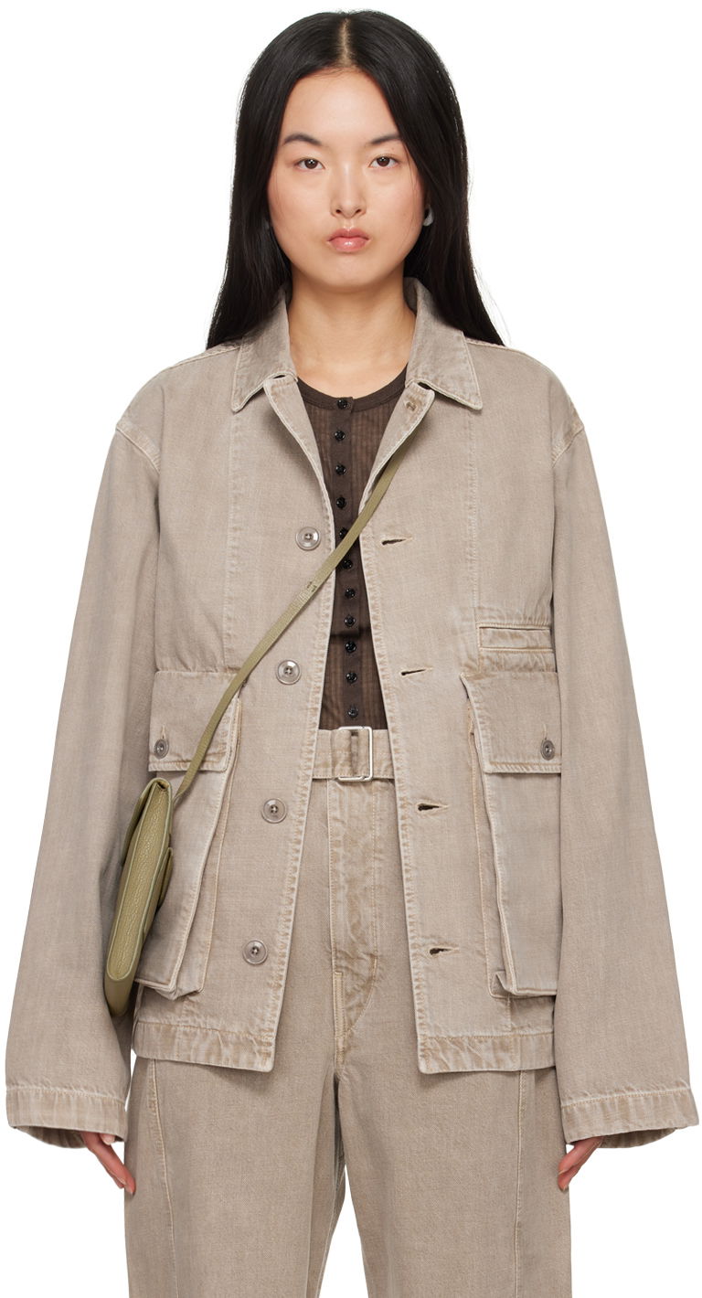 Jakna LEMAIRE Lemaire Boxy Denim Jacket Bež | OW306 LD1017