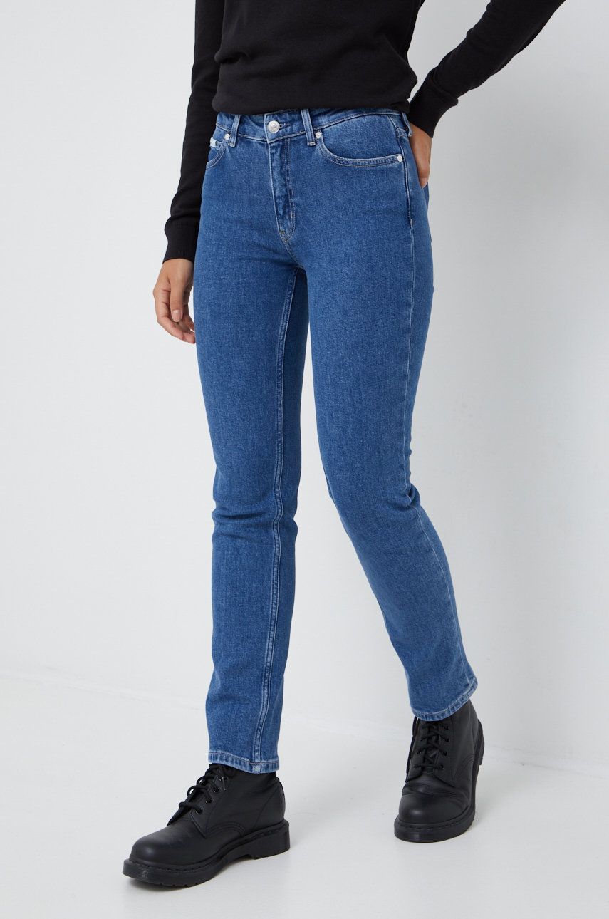 Kavbojke CALVIN KLEIN Jeans Medium Waist Mornarica | K20K204437.9BYY, 0