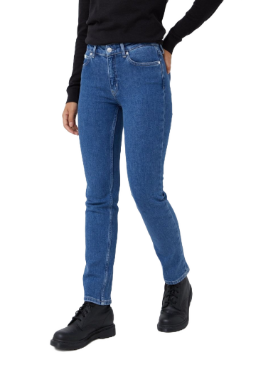 Kavbojke CALVIN KLEIN Jeans Medium Waist Mornarica | K20K204437.9BYY