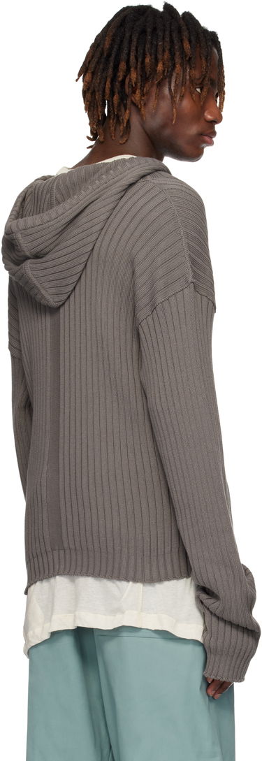 Pulover Rick Owens Rick Owens Hollywood Zip Hoodie Siva | RU01E5614 KEC, 2