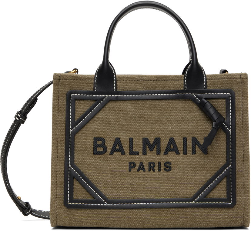 Tote bag Balmain Balmain B-Army Small Tote Bag Zelena | DN1FE809TDVY