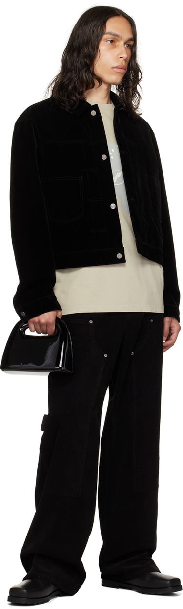 Jakna We11done We11done Velvet Crop Jacket Črna | WD-JK3-23-041-M-BK, 3