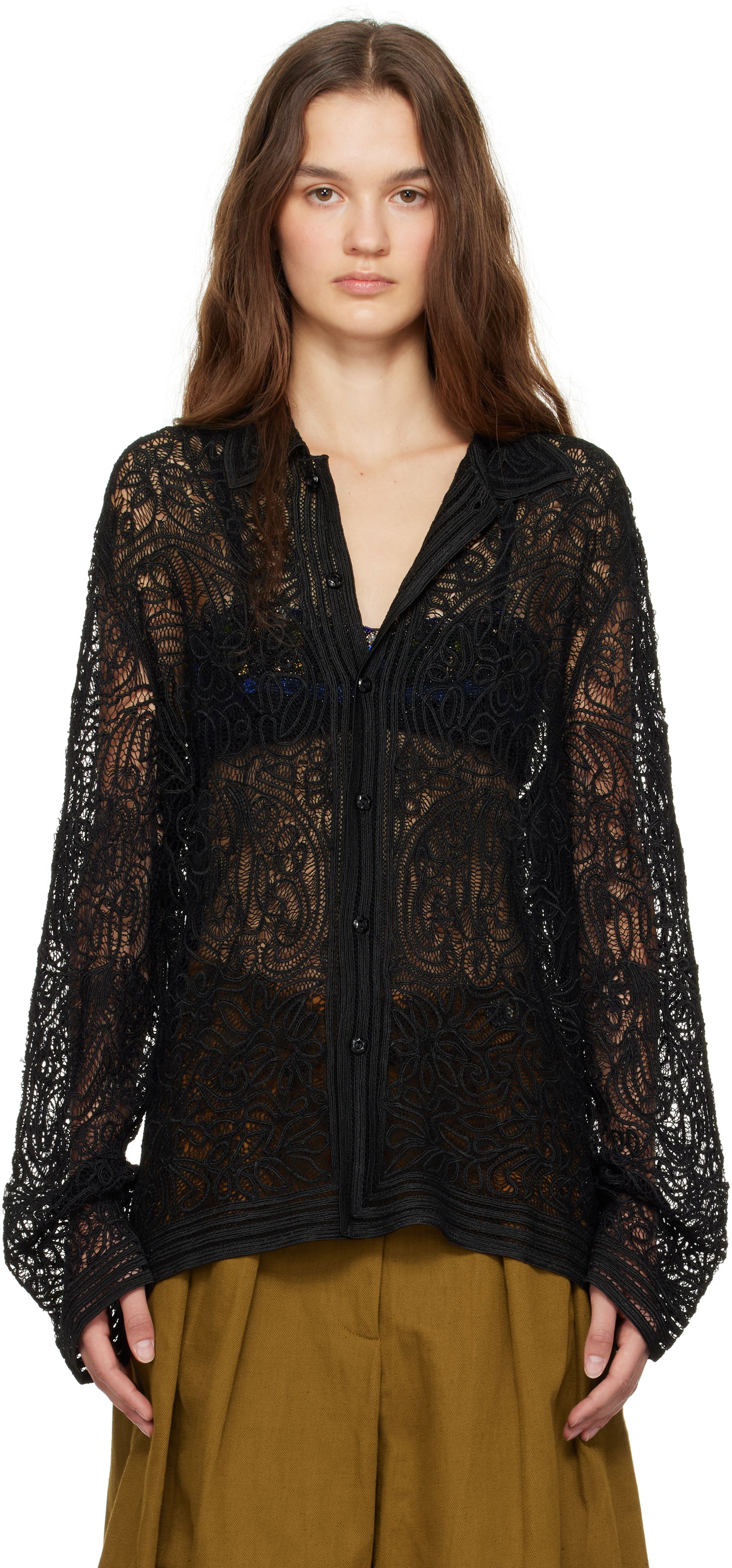 Srajce Bode Threadwork Long Sleeve Črna | MRF24SH011, 0
