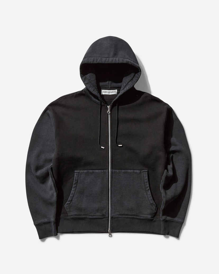 Pulover OUR LEGACY Rascal Zip Hoodie Črna | M2256RP 001