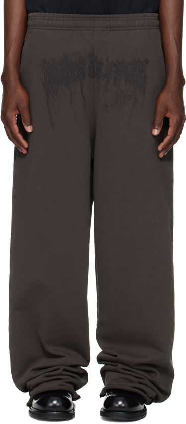 Trenirka VETEMENTS Vetements Cradle of Filth Dripping Logo Baggy Sweatpants Siva | UCF76SP450C, 0