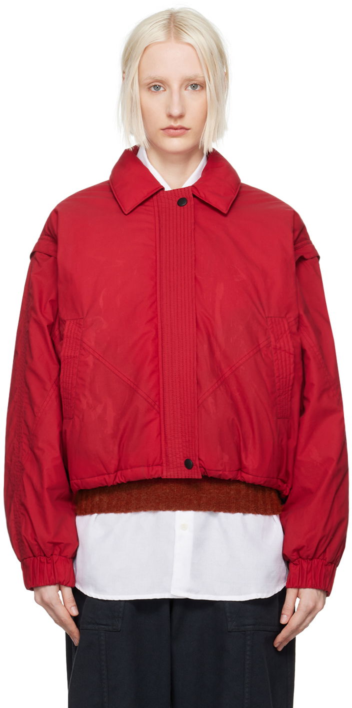 Bomber jakna YMC YMC Heath Cropped Bomber Jacket Rdeča | Q5XAA
