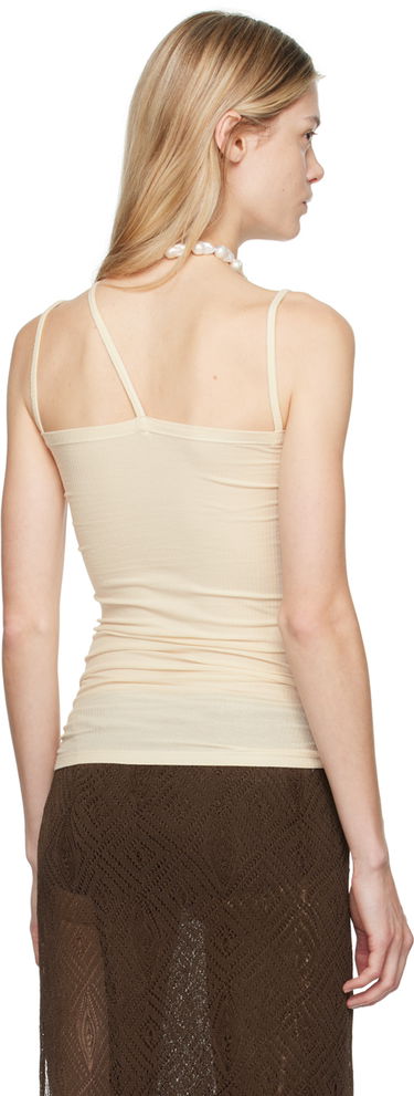 Majica brez rokavov Baserange Baserange Nida Asymmetric Tank Top Bež | TONI-RB-000, 2
