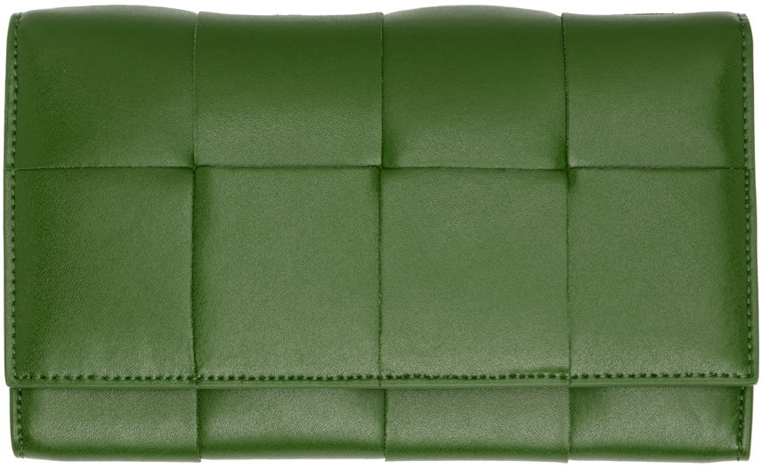Denarnica Bottega Veneta Long Wallet Zelena | 679845 VBWD2, 0