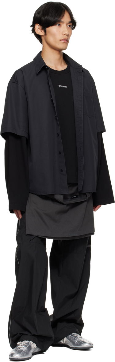Hlače We11done We11done Layered Track Pants Črna | WD-PT2-25-250-U-BK, 3