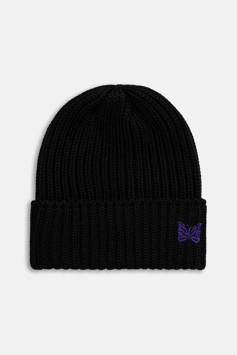Beanie Needles Needles Watch Cap Ribbed Knit Beanie Črna | RW056